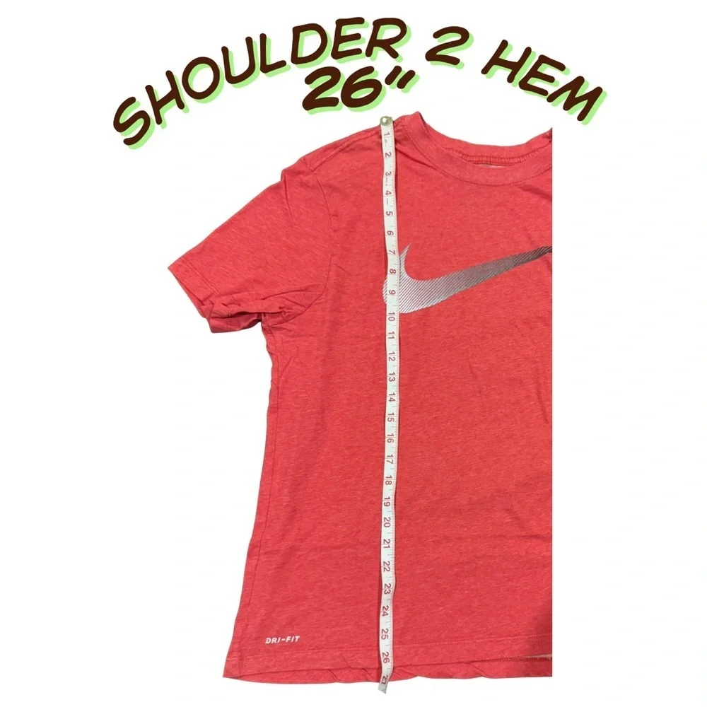 Nike Red Short Sleeve‎ Tee with Silver Swoosh